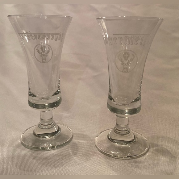 Jagermeister Clear Cordial Shot Glass Set of 2 - Picture 4 of 4